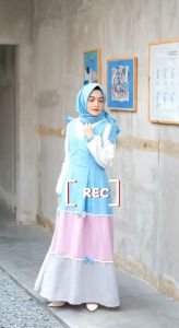 Dianka Maxi Dress Size S M L XL Matt Crepe Premium Baju Gamis Wanita Remaja Busui Polos Kekinian