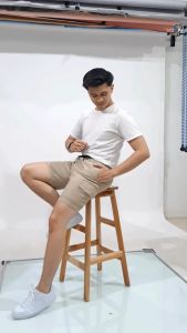 Volstice Boardshort Cargo Pria Grace Khaki: Pakaian Olahraga & Outdoor Terbaik