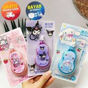 SANDBOX - KP181 TIPEX ROLL MOTIF PREMIUM CORRECTION TAPE SANRIO TIP X SEKOLAH TIP X LUCU KARTUN CINNAMOROLL MELODY KUROMI