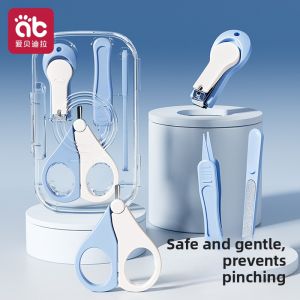 MONLEYTA | New 2025 Baby Nail Clipper Set Safe Anti-Pinch For Newborn Infant Toddler Special Use Baby Scissors Manliata H0506163603