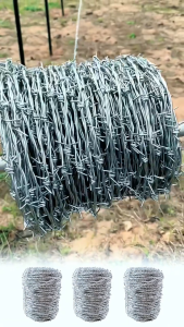 【BUY 1 TAKE 1】Hot Dipped Galvanized/PVC Coated Barbed Wire - Anti-Theft Anti-Climb Security Fence