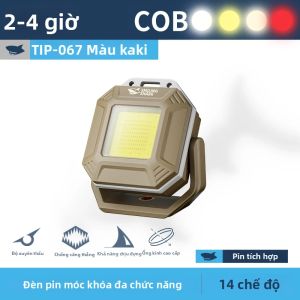 SMILING SHARK | Đèn Pin Mini COB Có Thể Sạc Lại Smiling Shark Đèn Pin Khẩn Cấp Chống Nước Siêu Sáng Để Bảo Trì Ô Tô Ngoài Trời TIP067