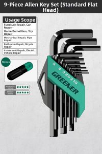 Inner Hexagon Extension Wrench Set 6 Angle
