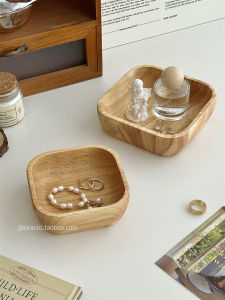 Japanese Style Wooden Desktop Organizer Box Key Miscellaneous Items Storage Tray Rustic Wood Key Holder Living Room Decor