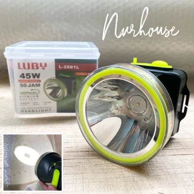Senter kepala luby 45 watt L-2881 baterai 10000 mah