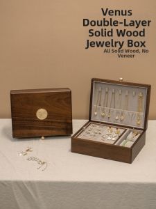 NORDIC MORE | Jewelry Storage Box With Lock High Capacity Double Layer