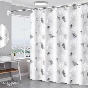 MOLIDA | Drill-free Waterproof Anti-mold Thick Bathroom Curtain Set
