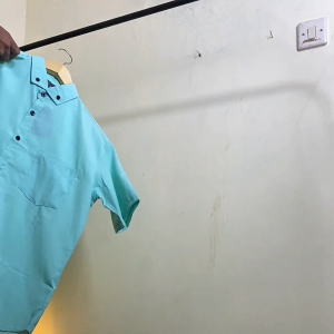 Kemeja Lengan Pendek Pria Jumbo Dewasa Kasual Soft Pink Polos Big Size 6XL Merah Muda