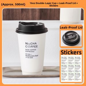 LAOHEITANGTAICHA | Customizable Logo Disposable Paper Coffee Cup With Lid