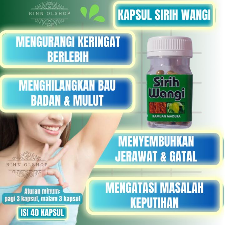 Kapsul Sirih Wangi Bau Badan Keputihan Lazada Indonesia 4523