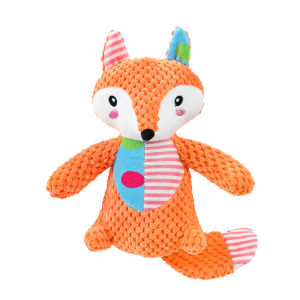 Interactive Splicing Plush Pet Toy Squeaky Bite Resistant Dog Chew Toy Teeth Cleaning Cartoon Animal Play Toy For Cats Dogs