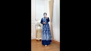 Baju Gamis Wanita Terbaru Rahma Maxi Ceruty Babydoll Full Puring Mix Brukat Tille Dress Kondangan Elegan Jumbo Busui Friendly Ootd Bridesmaid Termurah