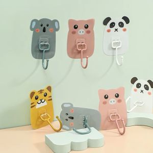 Dụng cụ đựng bàn chải và kem đánh răng hình thú dễ thương dán tường tiện lợi