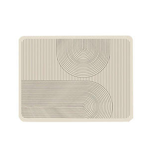 AUK Kitchen Draining Mat Non-slip Washable Tableware Mat Foldable Dish Drying Pad 30*40cm