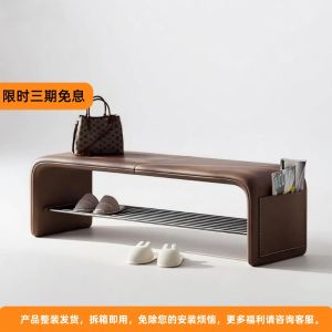 เก้าอี้เปลี่ยนรองเท้าสไตล์โมเดิร์นสุดหรูหราสำหรับประตูบ้านเก้าอี้รองเท้าแบบพับได้แบบไฮเอนด์สำหรับห้องน้ำและห้องนอน