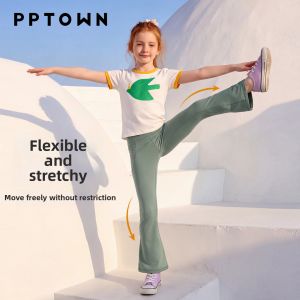 PPTOWN | Childrens Yoga Leisure Pants Light Cool Quick-Dry