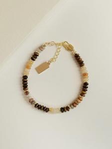 Luxurious Natural Tiger Eye Quartz Crystal Bracelet for Women Fashionable Wealth Attracting Unique Design Polished Finish