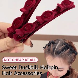 Internet Celebrity Sweet Duckbill Hairpin Women Hair Accessories Forehead Braided Headdress