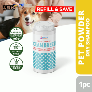 Pets Emporium OCEAN BREEZE Pet Powder for Dogs & Cats Cooling Fresh Deodorizer Coat Protection