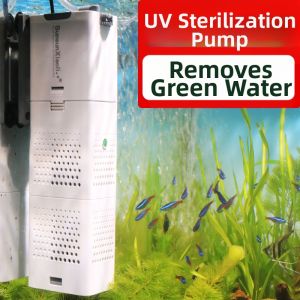 sunsun | Bơm Diệt Khuẩn UV với Ánh Sáng UV & Bộ Lọc Thông Gió Nội Bộ để Loại Bỏ Tảo