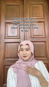 Pashmina Kaos Oval Rayon Spandex Super Flowly