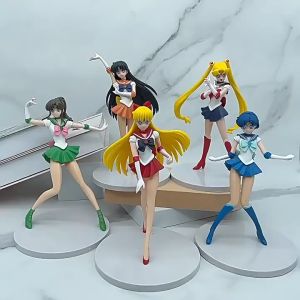 Action Figure SAILOR MOON set isi 5 pcs Miniatur Topper Pajangan Princess Sailormoon Princess Usagi