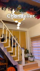 AceDeal [Support Lalamove Bulk Orders] High Bright Pendant Light Crystal Design Remote Control Dimmable Tri Color Change Chandelier Light Nordic Luxury Modern Ceiling Light Bedroom Living Room Home Decoration Lighting