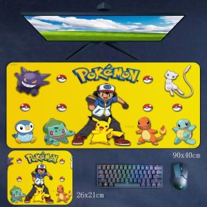 Pokemon Hoạt Hình Anime Cao Cấp Cao Su Chống Trơn Trượt Mousepad - Gengar Pikachu Psyduck Miếng Lót Chuột Chơi Game Phụ Kiện Máy Tính