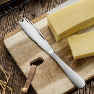 Stainless Steel Butter Knife Western Cutlery Cheese Spread Knife with Hole Bread Jam Butter Knife Kitchen Utensils Dining Table
