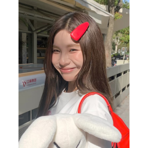 Busan Fashion Retro High Gloss PU Leather Edge Clip Hair Clips Waterdrop Duckbill Hair Accessories Side Bangs Hair Grips