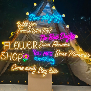 Creative Letter Design Lighted Sign Acrylic