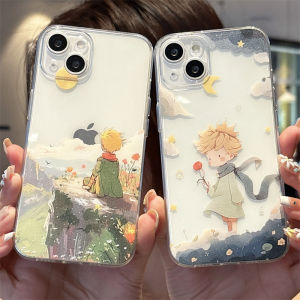 Rose Prince Full Cover Apple 16Promax iPhone 15 Painting 14Plus New Model 13 Cartoon 12Mini Artistic 11 Transparent 17 Premium Feel XR Soft Shell 8/7/6