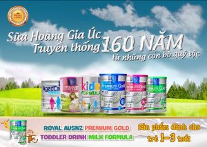 Sữa Bột Hoàng Gia Úc Số 3 - Sữa  ROYAL AUSNZ Premium Gold Số 3 Bổ Sung Vitamin Khoáng Chất Cho Trẻ Từ 1-3 Tuổi 900g