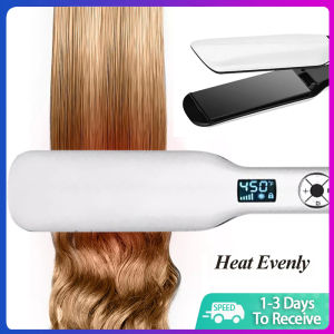100% original Professional Hair Straightener Four-gear temperature adjustment Ceramic Tourmaline Ionic Flat Iron Hair Straightener For Women Widen panel PTC Fast Heating Styling Tools