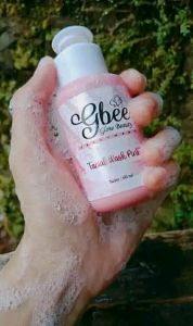 FACIAL WASH PINK GBEE GLOW BEAUTY//CUCI MUKA