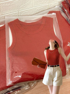 Retro Whitening Sleeveless Knit Top
