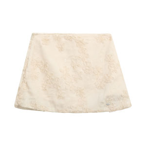 Weekend hub | Atmospheric 3D Flower Embroidery Skirt Wearable for Petite Ladies High Waist A-line