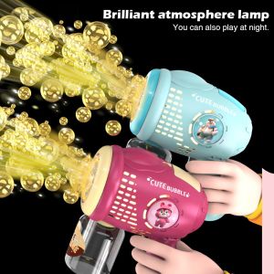 Automatic Bubble Blaster Toys for Kids 10 Hole Bubble Launcher Wedding Bubble Machine  Interactive Indoor and Outdoor Toys Bubble Machine