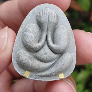 ผลิตภัณฑ์สร้างน้อย พระผง มหาเสน่ห์ 1 พระปิดตามหาเสน่ห์ 135 ปี หลวงปู่โต๊ะ วัดถ้ำสิงโตทอง 2565 ซึ่งมีเนื้อผงธูป ตะกรุดทองคำ 2 ดอก พระแท้