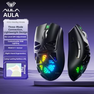 AULA | Three-Mode Wireless Hollow Lightweight Gaming Mouse
