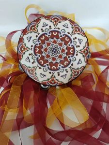 Đàn Trống Cầm Tay Phong Cách Tây Tạng Hanfu Chụp Ảnh Trống Biểu Diễn Khiêu Vũ Trống Trang Trí Dây Thừng Trống Trống Tang