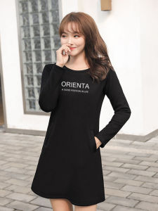 ชุดเดรสสีดำทรงเข้ารูปผ้าฝ้ายแท้สำหรับผู้หญิง ทรงเข้ารูป แฟชั่น ลดอายุ ดีไซน์ตัวอักษร ชุดเดรสสีดำขนาดเล็ก ฤดูหนาว 2023