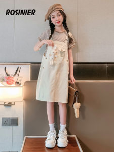 Trendy Girls Summer Dress & Pinafore Set