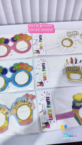 Kacamata ultah HBD Kertas / Kacamata Kertas / Kacamata Ulang Tahun HBD Lucu