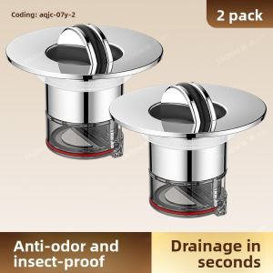 TAOSHI | Anti-Odor Pop-Up Drain Stopper for Washbasin