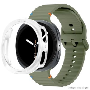 Vỏ Bảo Vệ Bằng Silicon PC Case Hollowed Protector Dành Cho Samsung Galaxy Watch 9 40mm 44mm Phụ Kiện Vòng Đeo Tay Tương Thích Với Galaxy Watch 8