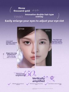 Mr.Wish Mr.Wish Glue Free Fake Eyelashes Natural Looking Fox Series Self Adhesive Fake Eyelashes for Women Easy to Use Black Tip