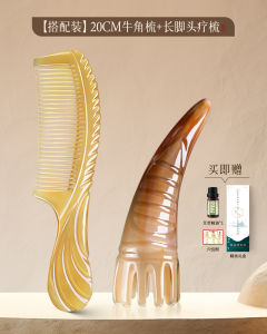 Thảm Đàn Hồi Chống Tĩnh Điện Cho Phụ Nữ Bộ Chải Tóc Hình Sừng Bò Tự Nhiên Có Thể Điều Chỉnh Để Massage Da Đầu Và Cơ Thể