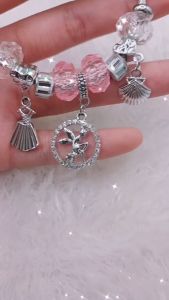 Gelang Bangle Charm 05 Titanium Anti Karat dan Tahan Lama Premium Quality PS010B
