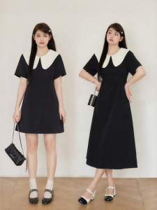JULULOOK | Đầm Phong Cách Hepburn Dáng A Tô Đẹp Vòng eo